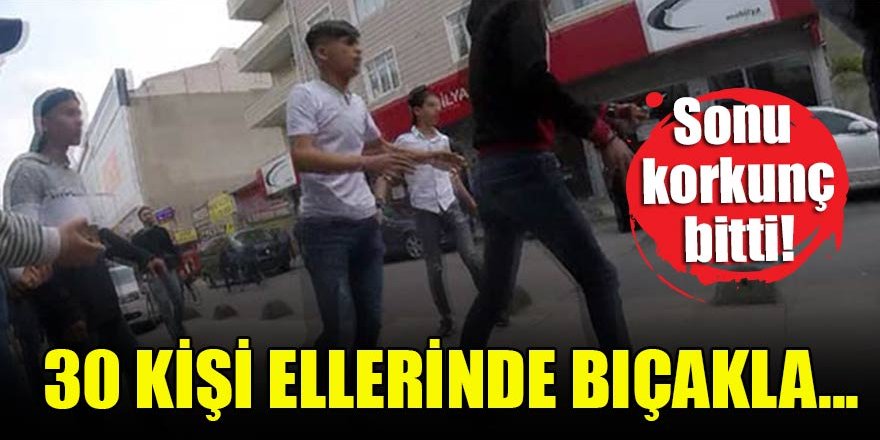 Sonu korkunç bitti! 30 kişi ellerinde bıçakla...