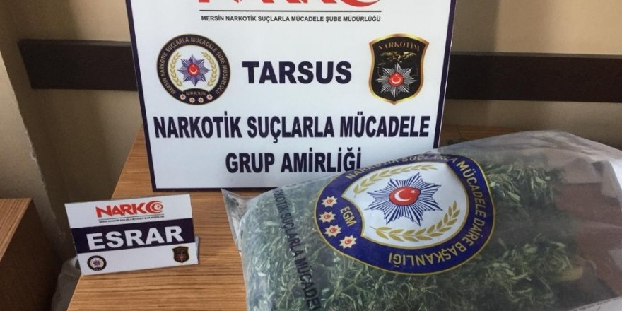 Tarsus’ta 7 kilo uyuşturucu ele geçirildi