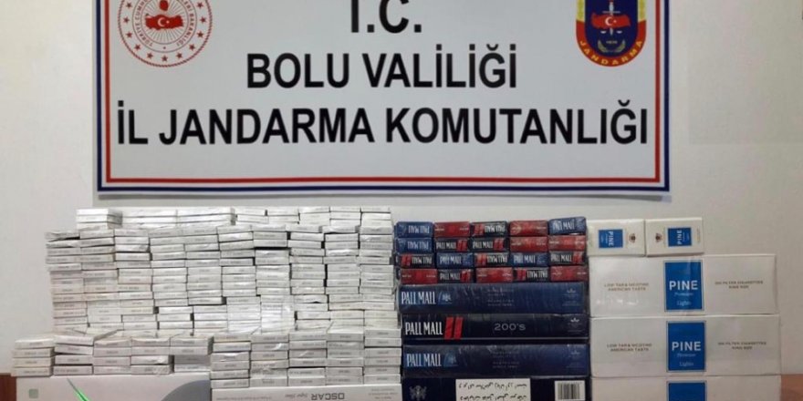 Bolu’da, kaçak sigara operasyonu: 6 gözaltı