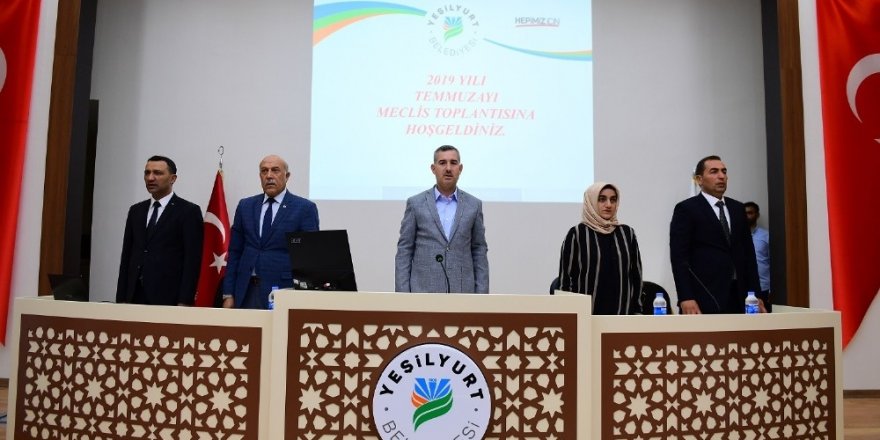 Yeşilyurt Belediye Meclisi temmuz toplantısını yaptı