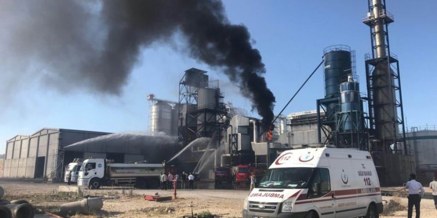 Plastik fabrikasında korkutan yangın