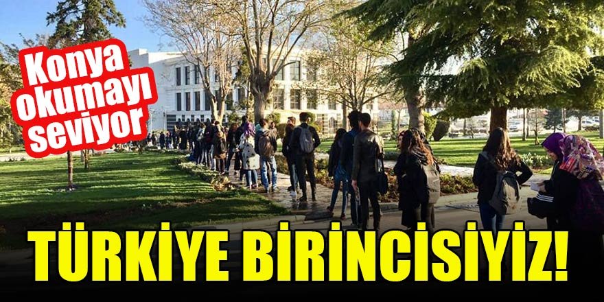 Konya okumayı seviyor Türkiye birincisiyiz!