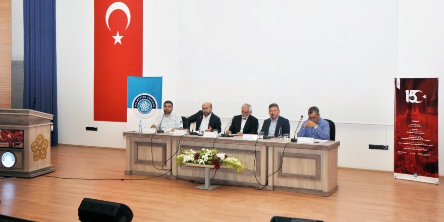 NEÜ’de 15 Temmuz Paneli düzenlendi