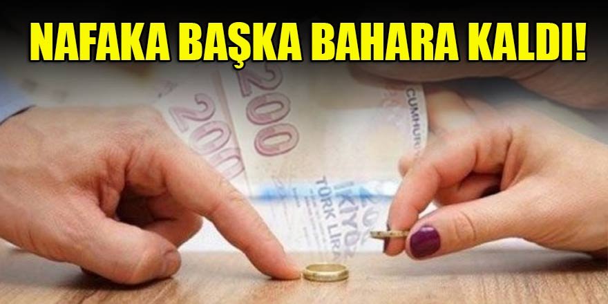 Nafaka başka bahara kaldı!
