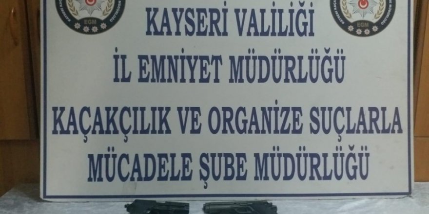 Kayseri’de silah kaçakçılığı operasyonu