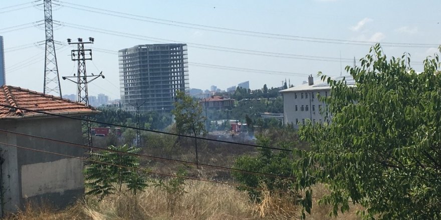 Metris Cezaevi yanında korkutan yangın