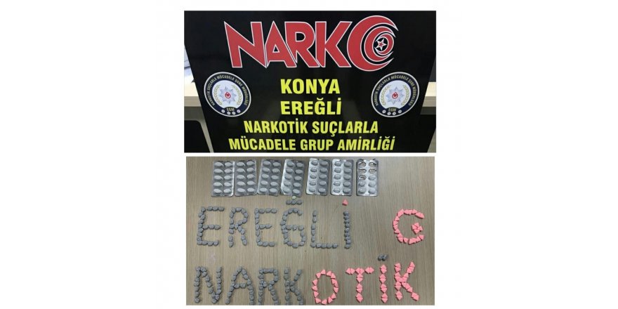 Ereğli’de uyuşturucu hap ele geçirildi