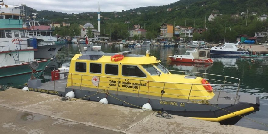 Ordu’da su ürünleri kontrol gemisi denetime başladı