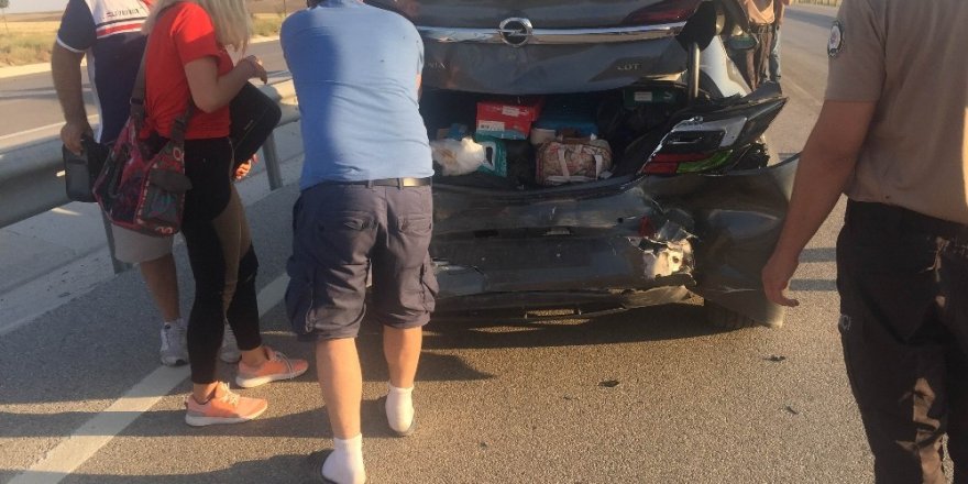 Konya’da otomobiller çarpıştı: 5 yaralı