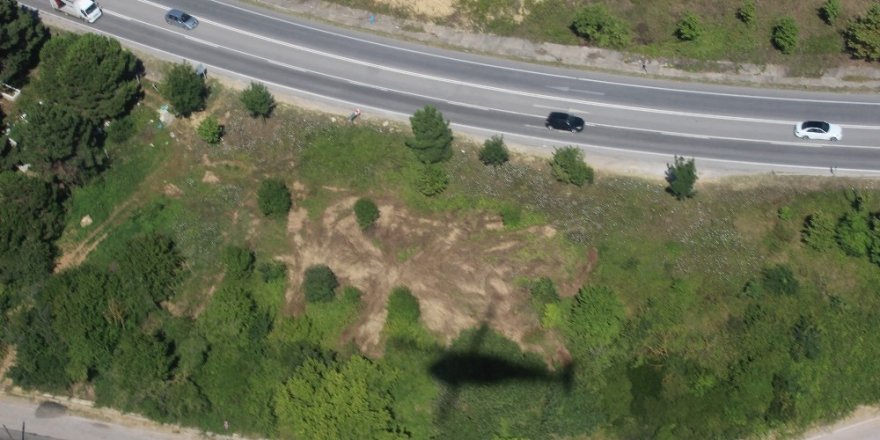 Bayram tatili öncesinde jandarmadan tatil yollarında helikopterli denetim