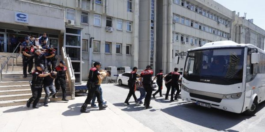 'Avcı kız' operasyonunda 99 kişi, adliyeyede