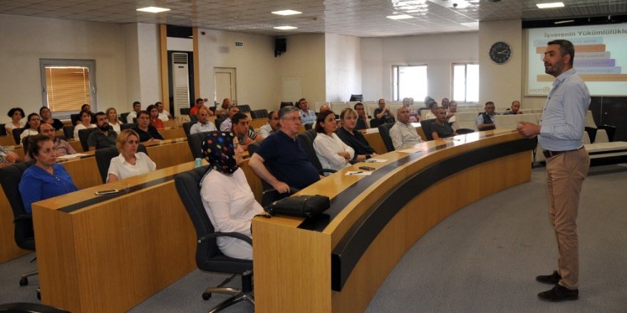 Belediye personeline iş güvenliği eğitimi verildi