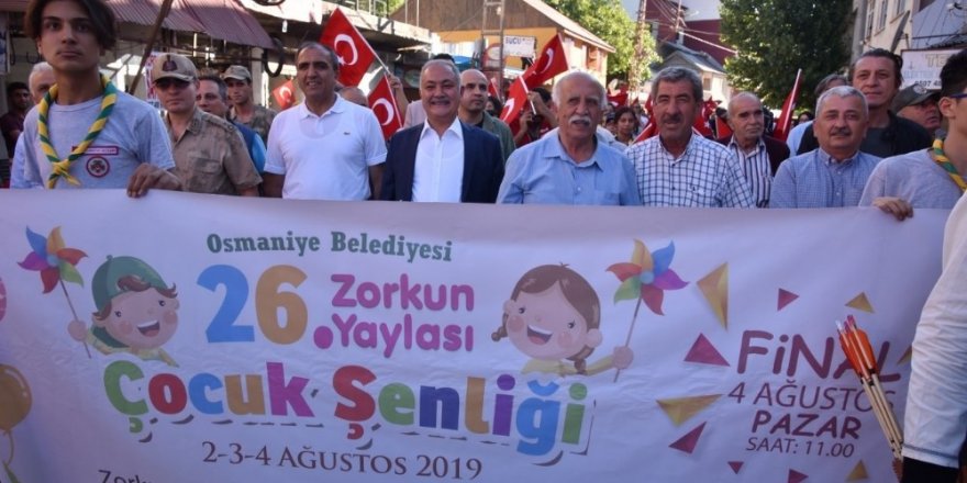 Zorkun Yaylası Çocuk Şenliği başladı