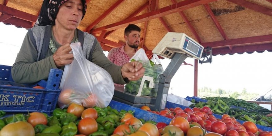 Seyitgazi’de yetiştirilen ürünler tezgaha düştü