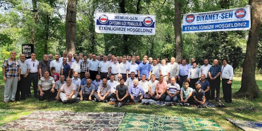 Çaycuma Memur-Sen ve Diyanet-Sen piknikte buluştu