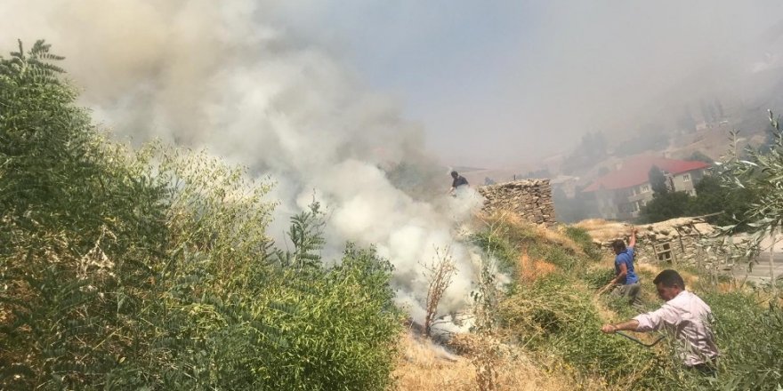İran sınırında korkutan yangın