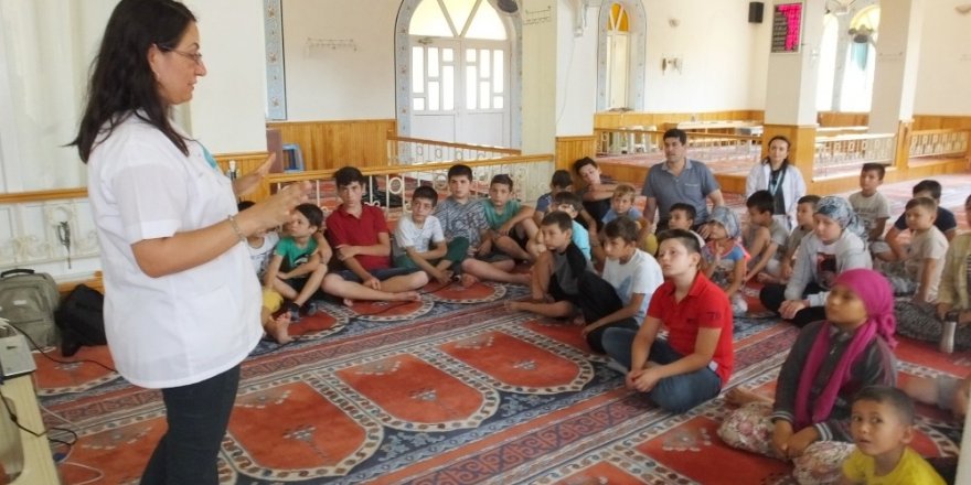 Balıkesir’de öğrencilere camide hijyen eğitimi verildi