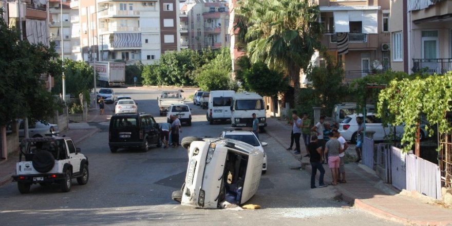Manavgat’ta trafik kazası: 1 yaralı