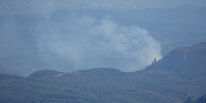 Hatay sınırında orman yangını