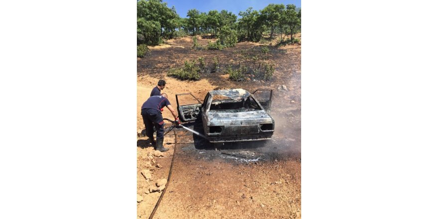 Bingöl’de park halindeki otomobil küle döndü