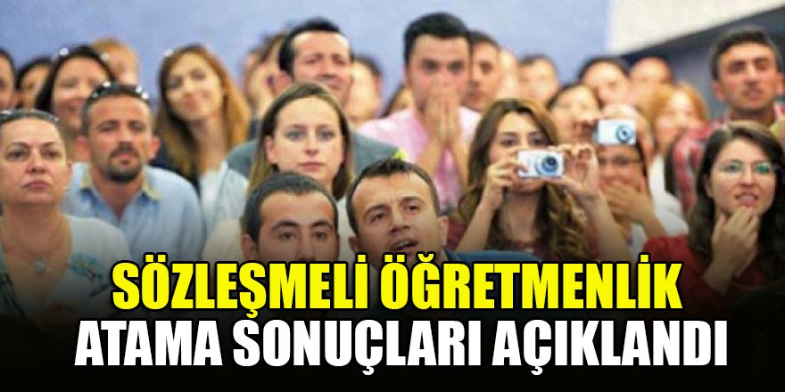 20 bin sözleşmeli öğretmen atandı