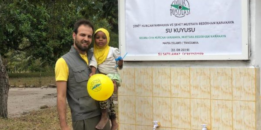Konyalı yardımsever 4 arkadaş Tanzanya'da çeşme yaptırdılar