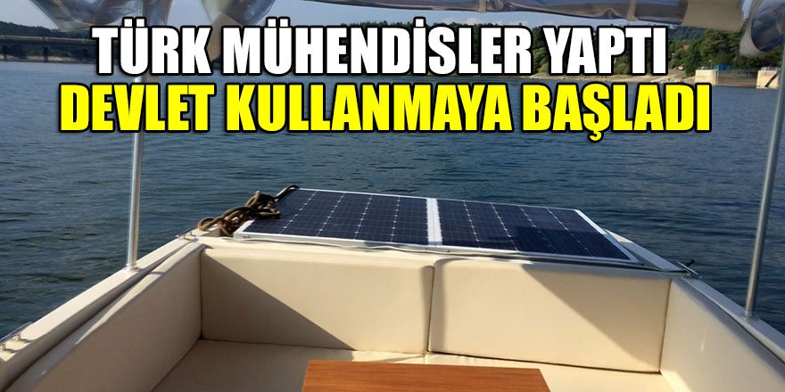 Türk mühendisler güneş enerjisiyle giden tekne yaptı