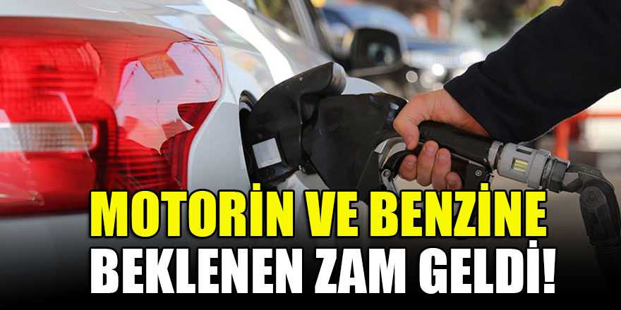 Motorin ve benzine beklenen zam geldi