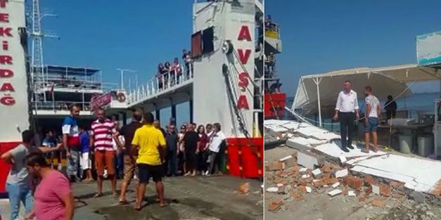 Feribot iskeleye çarptı! Çok sayıda yaralı var