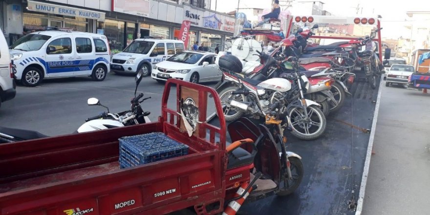 166 motosiklet ve elektrikli bisiklet sürücüsüne 152 bin lira para cezası