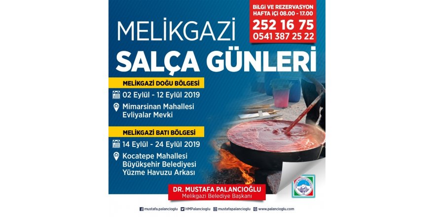 Melikgazi’de salça günleri başlıyor