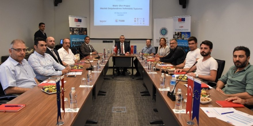 Kayseri’de mesleki yeterliliğe ilişkin farkındalık yaratıldı