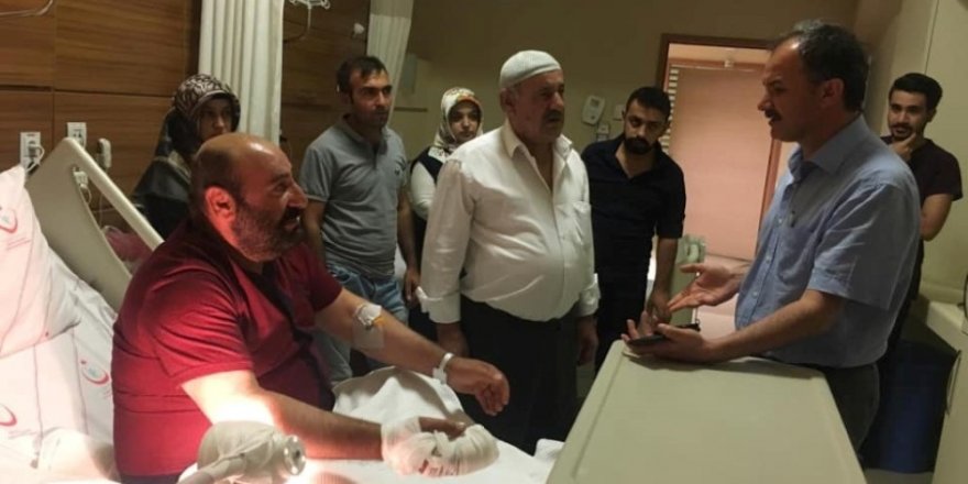 Başkan Kılınç’tan, iş kazası geçiren personeline ziyaret