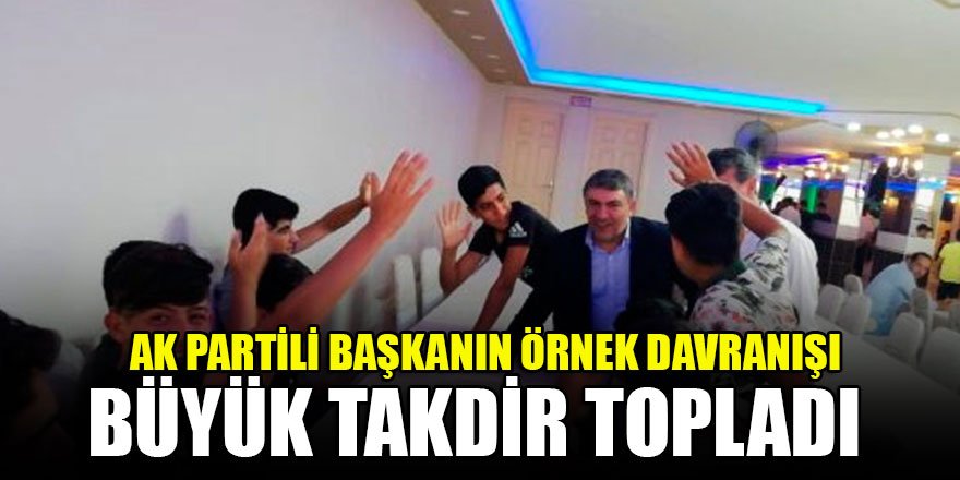 AK Partili Başkan örnek davranışıyla muhalefetin bile takdirini kazandı