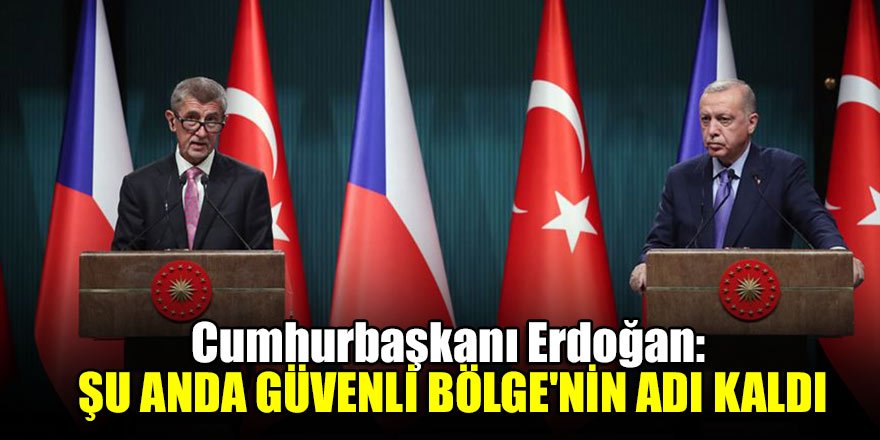 Cumhurbaşkanı Erdoğan: Şu anda Güvenli Bölge'nin adı kaldı
