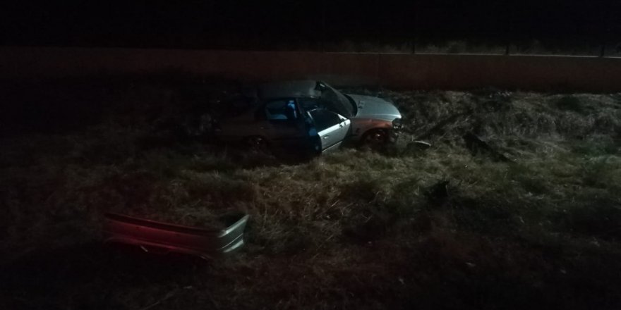 Otomobil şarampole uçtu: 1 ölü, 1 yaralı
