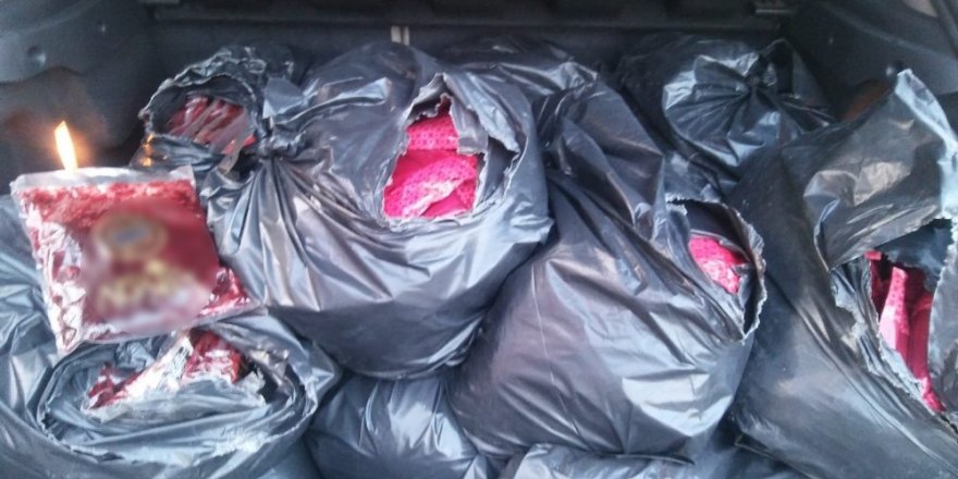 Şüpheli araçta 361 kilo kaçak nargile tütünü ele geçirildi