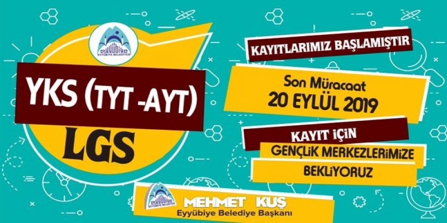 Eyyübiye’de sınava hazırlanan gençler için kurs açıldı