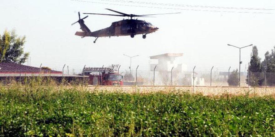 Suriye sınırında helikopter hareketliliği