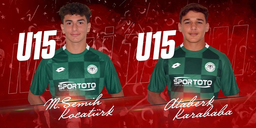 Konyasporlu 2 oyuncu U15 Milli Takımına davet edildi