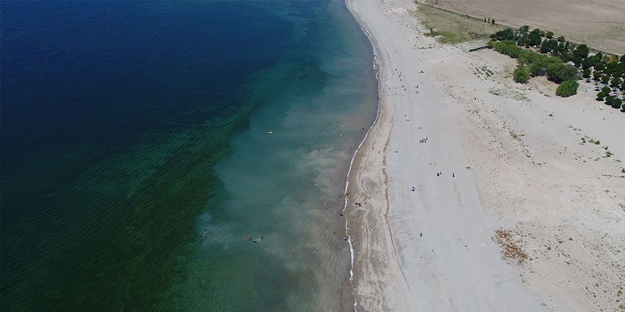 Bozkır'ın plajları sahili aratmıyor
