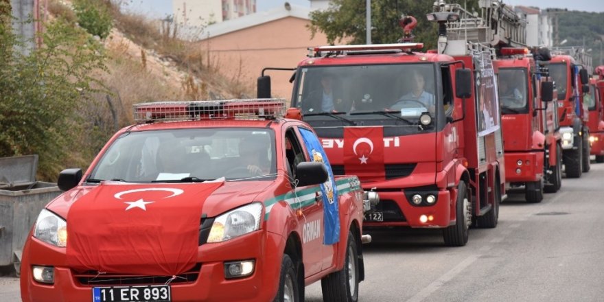İtfaiye araçlarının sirenleri bu kez itfaiyeciler için çaldı