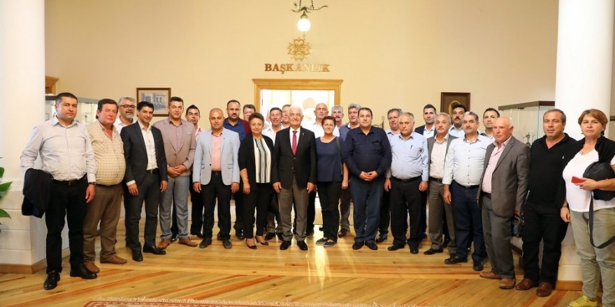 Köyceğiz muhtarlarından Başkan Gürün’e ziyaret