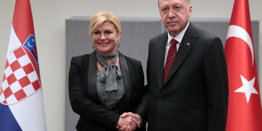 Cumhurbaşkanı Erdoğan, Hırvat mevkidaşı ile görüştü