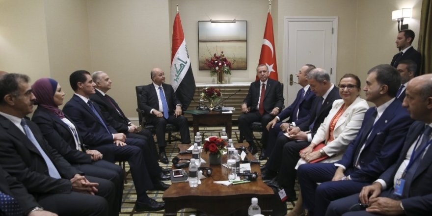 Cumhurbaşkanı Erdoğan, Irak Cumhurbaşkanı Salih ile görüştü