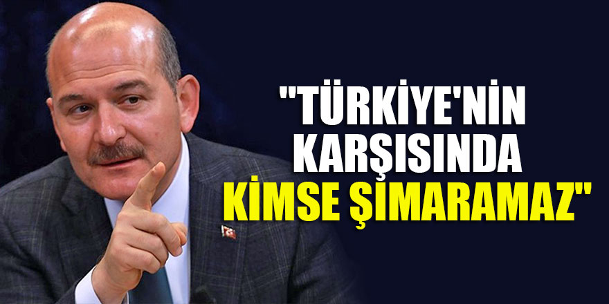 "Türkiye'nin karşısında kimse şımaramaz"
