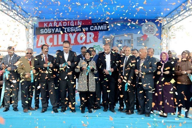Karadiğin’e sosyal tesis ve cami