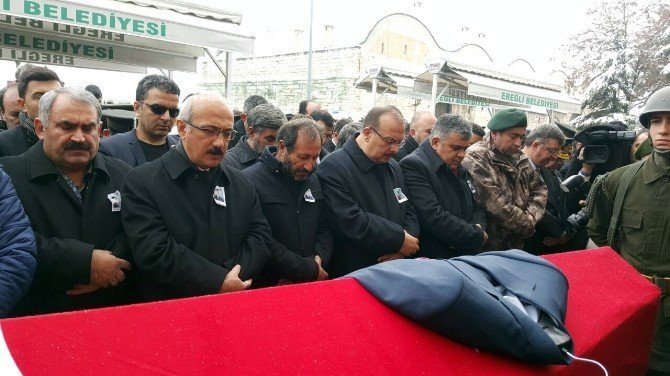 Konya şehidini gözyaşları arasında toprağa verdi