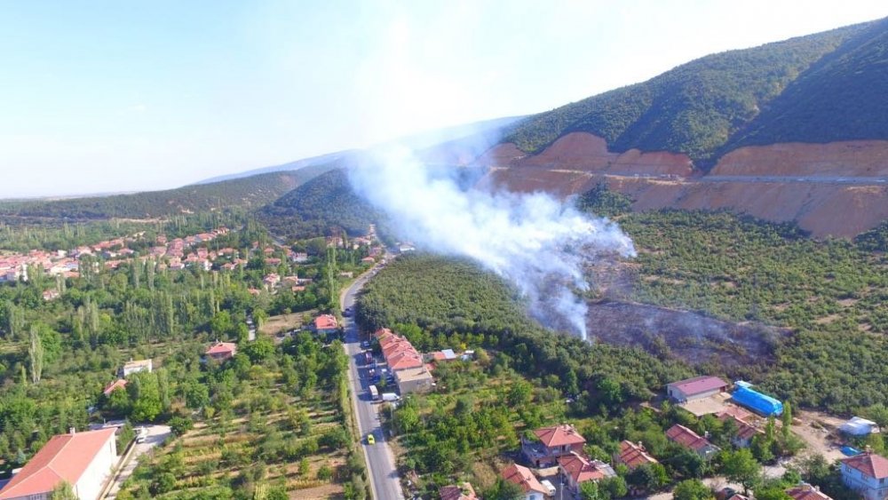 GÜNCELLEME - Konya'da makilik alanda yangın