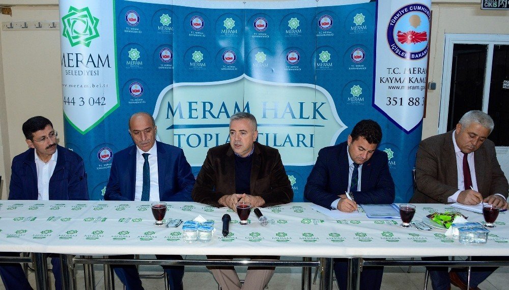 Meram’da halk toplantıları devam ediyor